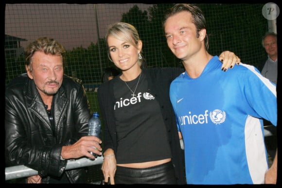 Johnny Hallyday, Laeticia et David Hallyday.