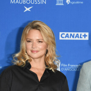 Nicolas Mariè, Virginie Efira et Albert Dupontel - Photocall du film "Adieu les Cons" - Festival du film Francophone d'Angoulême 2020 le 29 Août 2020. © Guirec Coadic / Bestimage