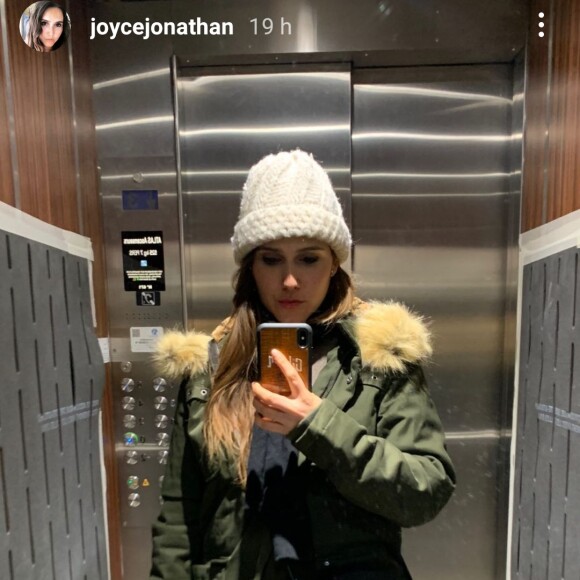 Joyce Jonathan part travailler pour la première fois sans sa fille.