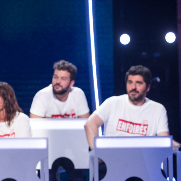 Exclusif - Gérard Jugnot, Zazie, Claudio Capéo, Patrick Fiori, Laure Pester (Lorie) - Enregistrement de l'émission "Les enfoirés jouent le jeu", qui sera diffusée le 30 novembre en prime time sur TF1. Le 18 novembre 2019 © Cyril Moreau / Bestimage