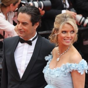 Sylvie Tellier (enceinte) et son mari Laurent - Montée des marches du film " Plaire, aimer et courir vite " lors du 71ème Festival International du Film de Cannes. © Borde-Jacovides-Moreau/Bestimage