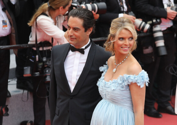 Sylvie Tellier (enceinte) et son mari Laurent - Montée des marches du film " Plaire, aimer et courir vite " lors du 71ème Festival International du Film de Cannes. © Borde-Jacovides-Moreau/Bestimage