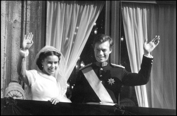 Mariage du grand-duc Henri du Luxembourg et de Maria Teresa Mestre en 1981, au Luxembourg.