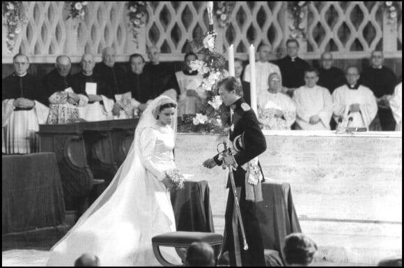 Mariage de Maria Teresa et du grand-duc Henri de Luxembourg en 1981.