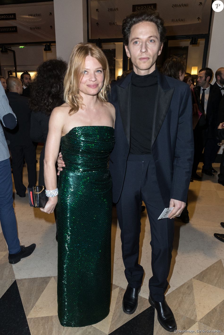 Mélanie Thierry et son compagnon Raphaël Haroche à la 44ème cérémonie des César à la salle Pleyel à Paris. Le 22 février 2019 © Borde-Jacovides / Bestimage