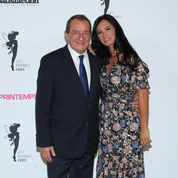 Jean-Pierre Pernaut et sa femme Nathalie Marquay - Gala de charité au profit de l'association "Les Bonnes fées" à l'hôtel d'Evreux, Place Vendôme à Paris, le 20 mars 2017. © CVS/Bestimage