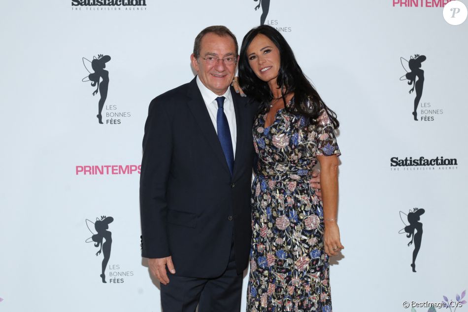 Jean-Pierre Pernaut et sa femme Nathalie Marquay - Gala de charité au profit de l'association "Les Bonnes fées" à l'hôtel d'Evreux, Place Vendôme à Paris, le 20 mars 2017. © CVS/Bestimage