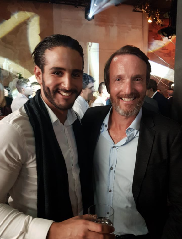 Mohamed Cheikh, candidat de "Top Chef 2021", et Stéphane Rotenberg en 2017.