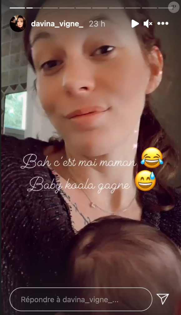 David Mora et sa compagne Davina Vigné sont les heureux jeunes parents d'une petite fille, née le 16 janvier 2021 - Instagram