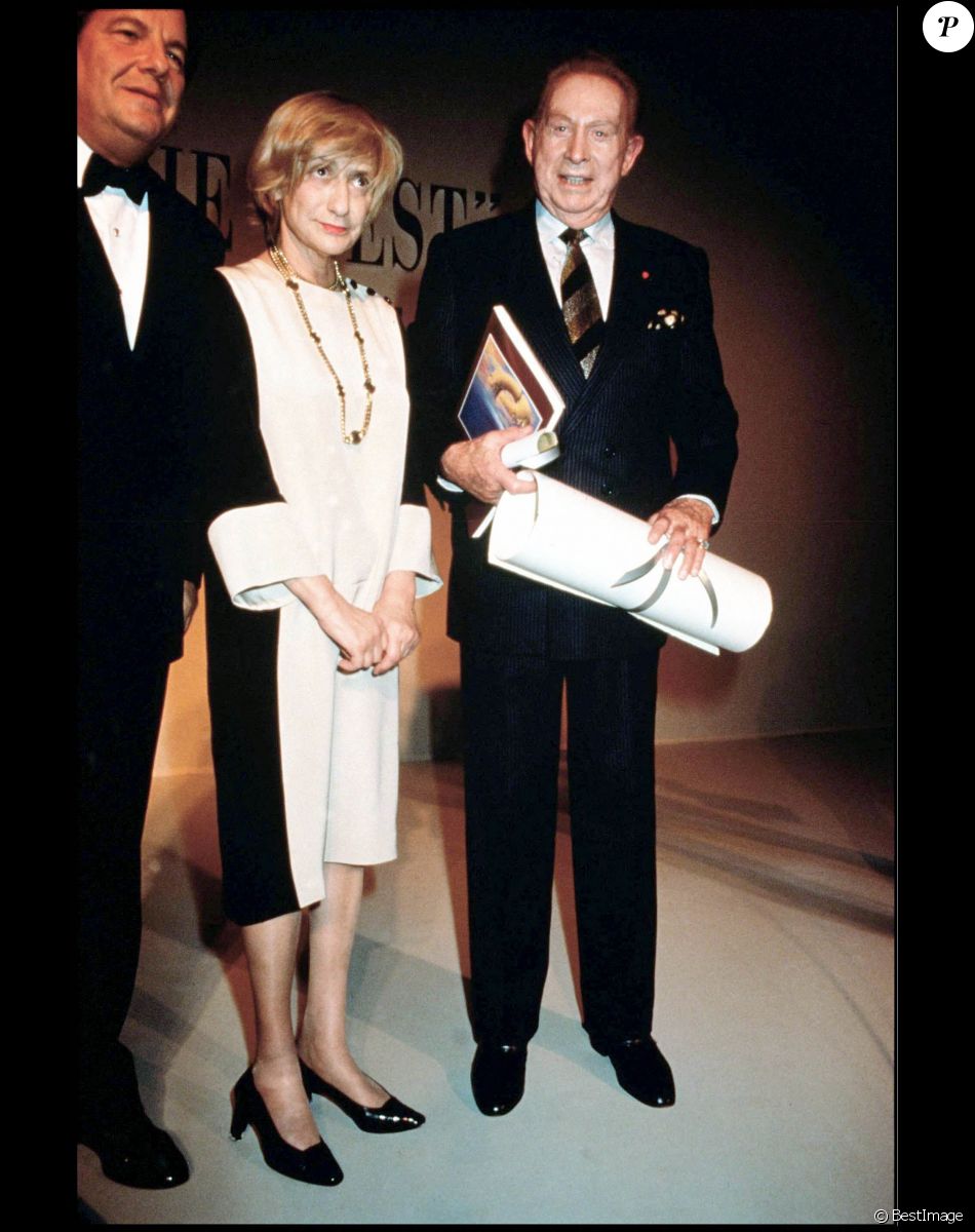 Françoise Sagan et Charles Trenet - 8e édition de la cérémonie des Prix The Best. Paris.
