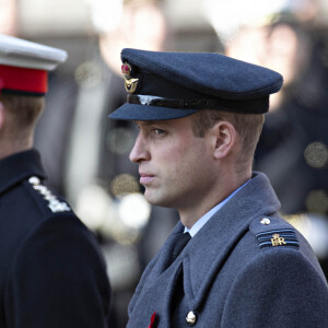 Le prince Harry, duc de Sussex, le prince William, duc de Cambridge - La famille royale d'Angleterre lors du National Service of Remembrance à Londres le 10 novembre 2019. 