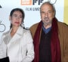 Nahal Tajadod et son mari Jean-Claude Carrière - Première du film "At Eternity's Gate" à l'occasion du 56e festival du film de New York. Le 12 octobre 2018. 