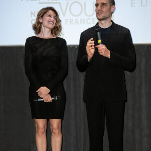 Laëtitia Casta et son mari Louis Garrel lors de la première du film "L'Homme fidèle" à Milan en Italie. Le 6 avril 2019.