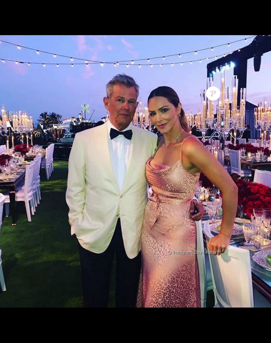 Katharine McPhee Foster et son mari David Foster. Août 2019.