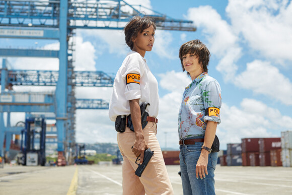 Exclusif - Sonia Rolland et Béatrice de la Boulaye sur le tournage de la saison 2 de la série "Tropiques criminels" en Martinique, qui sera diffusée à partir du 19 février 2021 sur France 2. Juillet 2020 © Sylvie Castioni / Bestimage