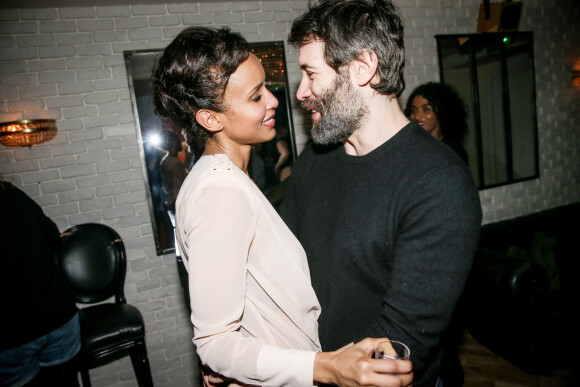 Exclusif - Sonia Rolland et son compagnon Jalil Lespert - Sonia Rolland fête ses 35 ans au restaurant "l'Atelier des Artistes" à Paris le 13 février 2016.