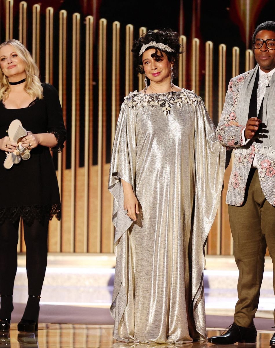 Amy Poehler et Maya Rudolph, Kenan Thompson - 78ème cérémonie des Golden Globe Awards, le 28 février 2021.