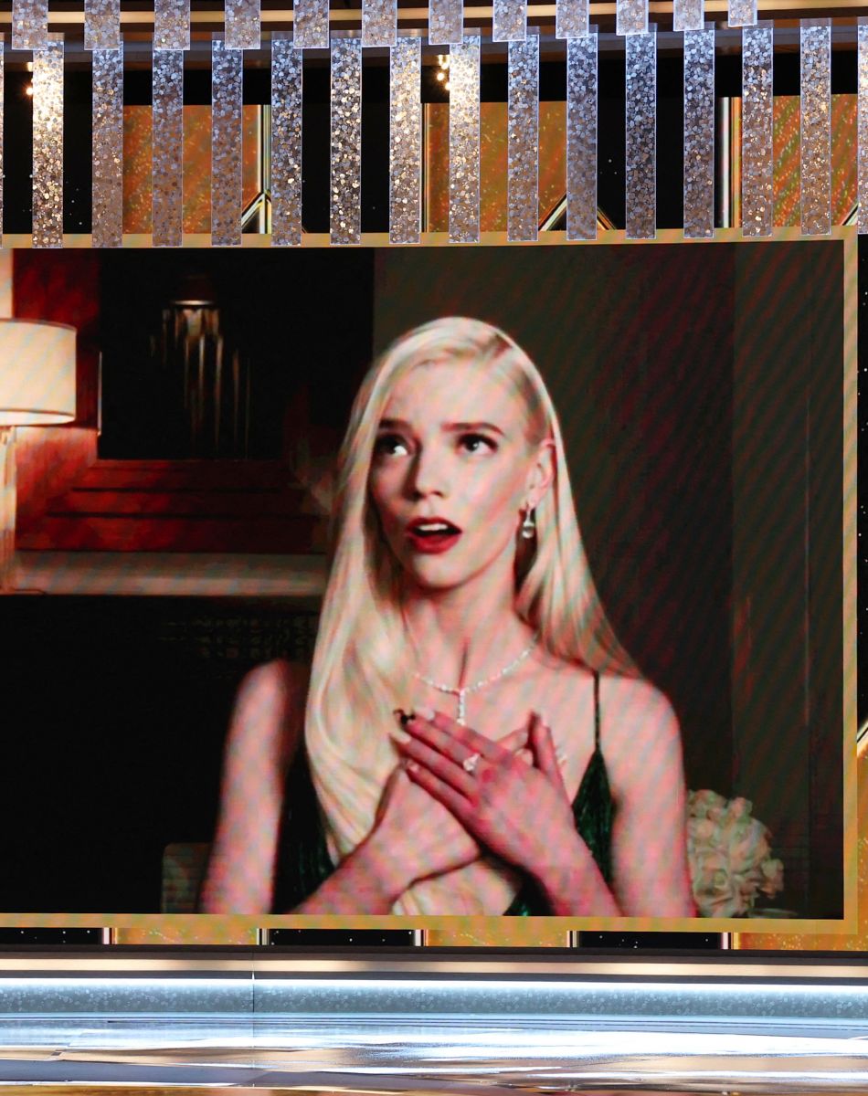 Anya Taylor-Joy (The Queen's Gambit) - 78ème cérémonie des Golden Globe Awards, le 28 février 2021.
