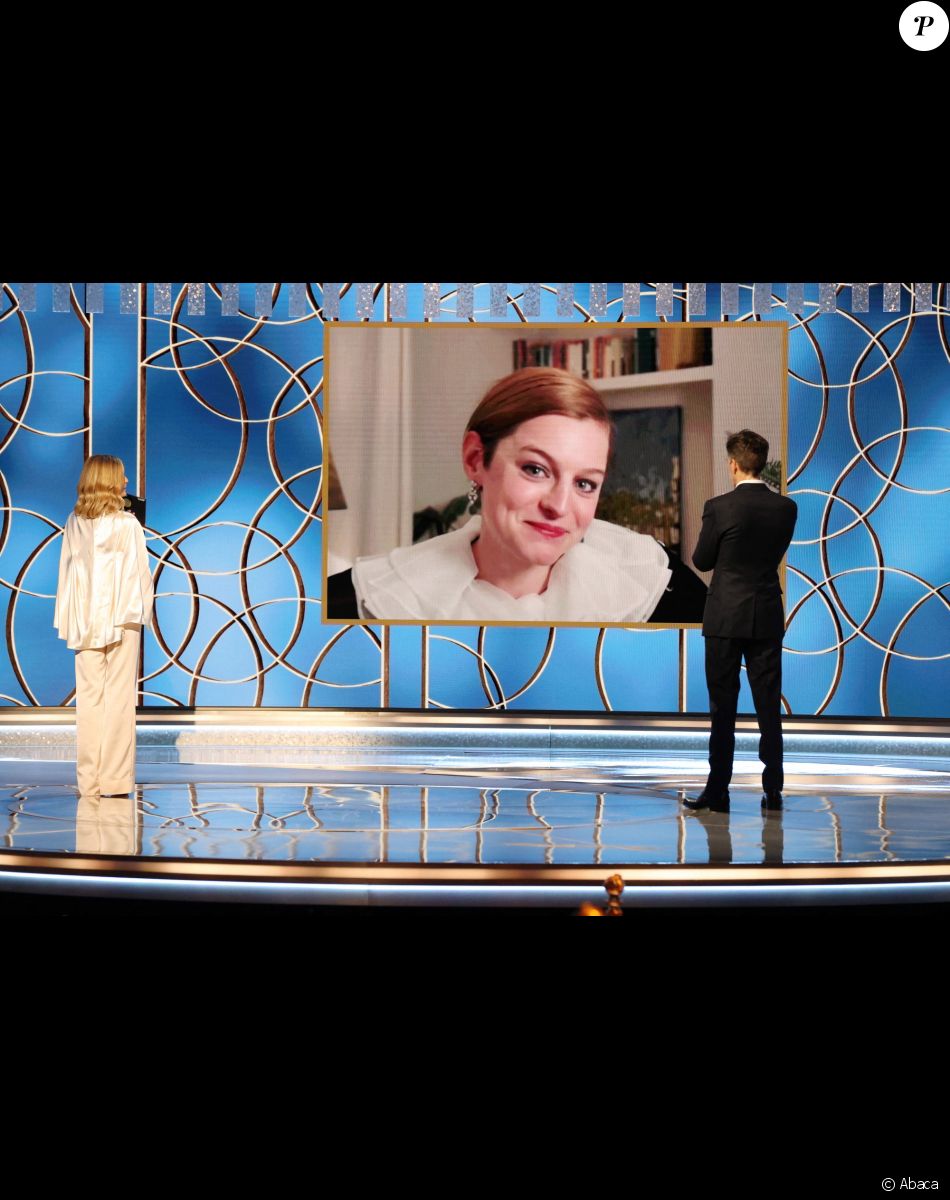 Emma Corrin (The Crown) - 78ème cérémonie des Golden Globe Awards, le 28 février 2021.