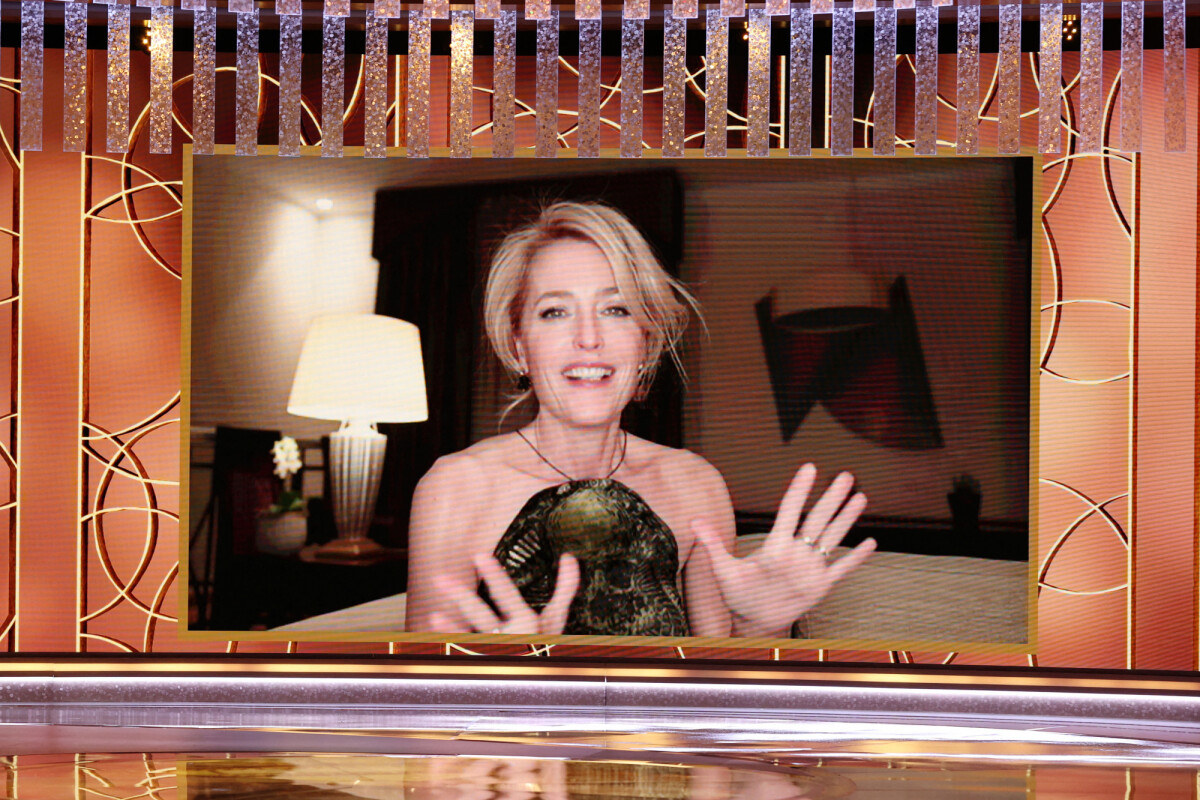 Photo : Gillian Anderson - 78ème cérémonie des Golden Globe Awards, le ...
