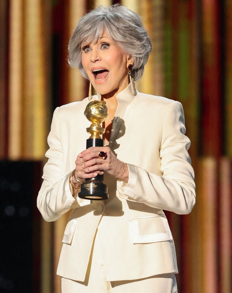 Jane Fonda reçoit le Cecil B. DeMille Award - 78ème cérémonie des Golden Globe Awards, le 28 février 2021.