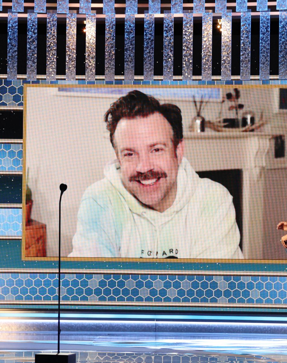 Jason Sudeikis (Ted Lasso) - 78ème cérémonie des Golden Globe Awards, le 28 février 2021.
