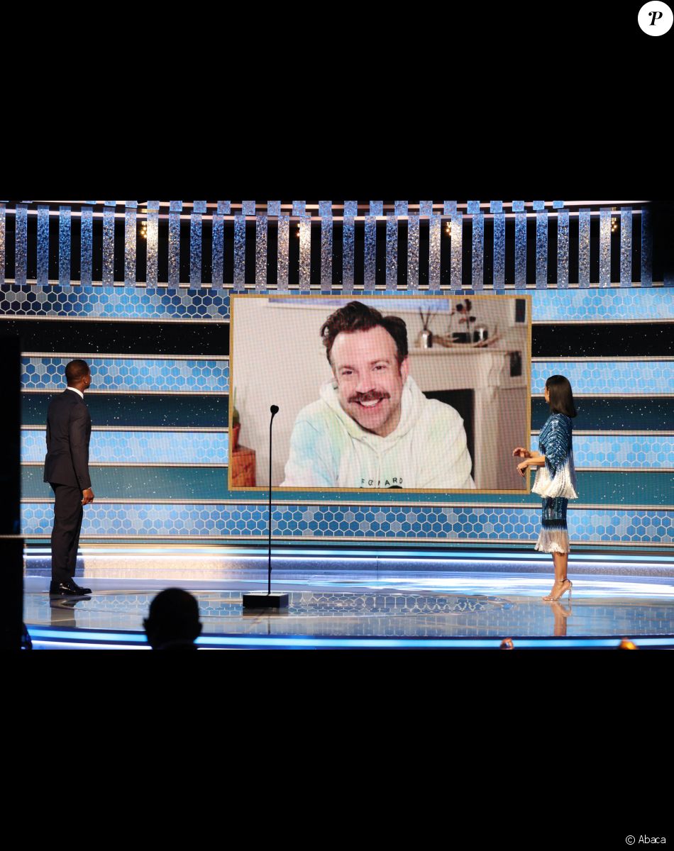 Jason Sudeikis (Ted Lasso) - 78ème cérémonie des Golden Globe Awards, le 28 février 2021.