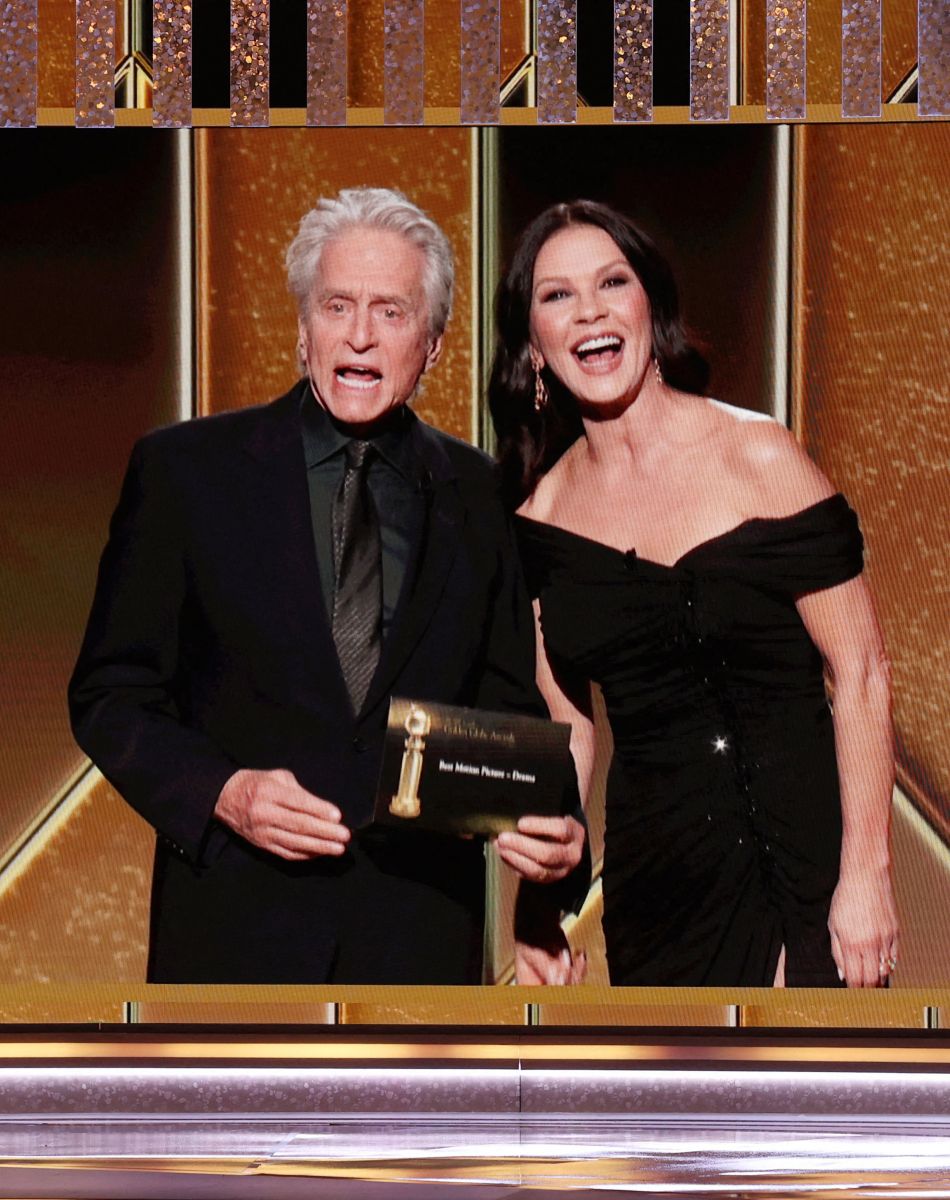 Michael Douglas et Catherine Zeta-Jones - 78ème cérémonie des Golden Globe Awards, le 28 février 2021.