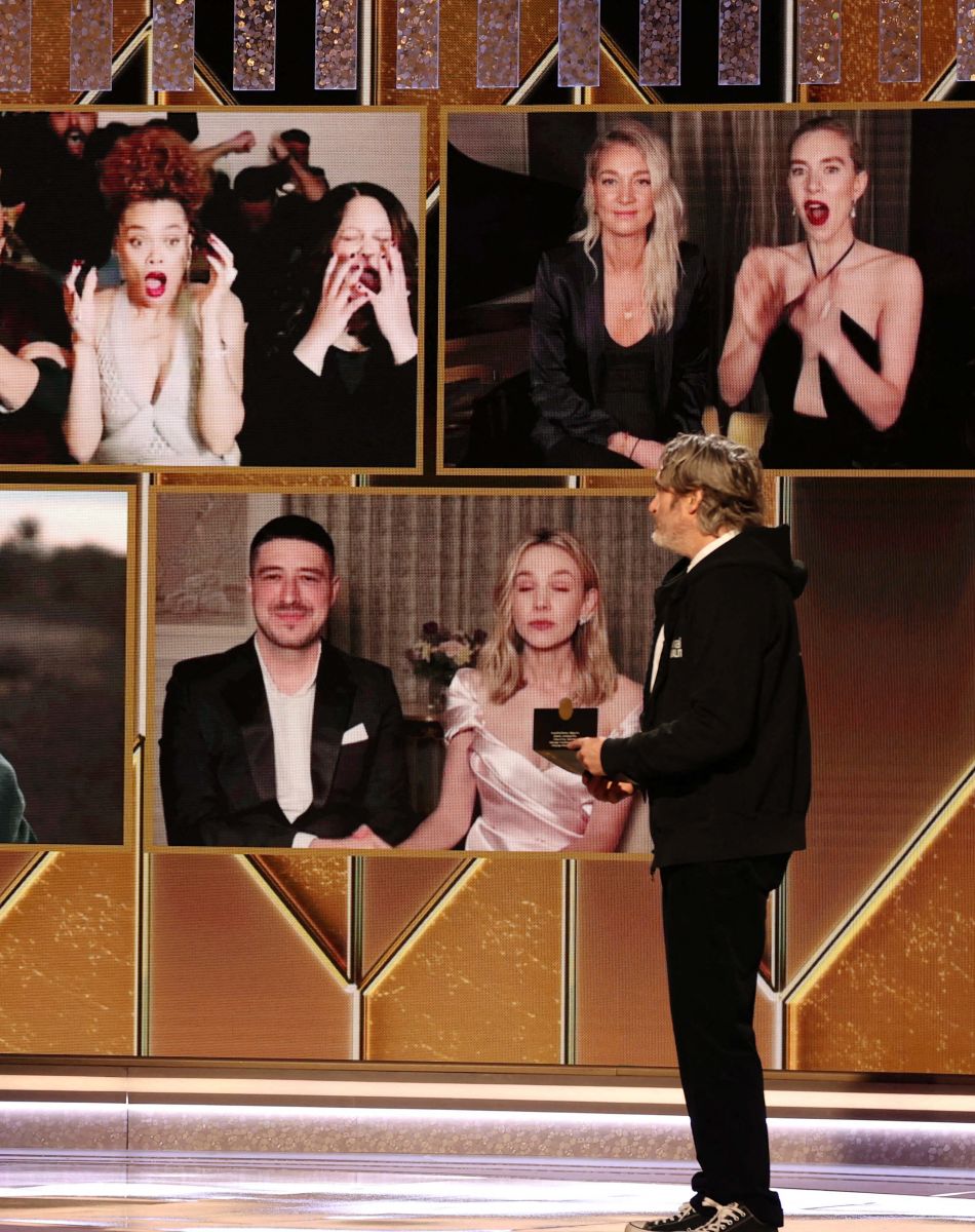 Andra Day (The United States vs. Billie Holiday) - 78ème cérémonie des Golden Globe Awards, le 28 février 2021.