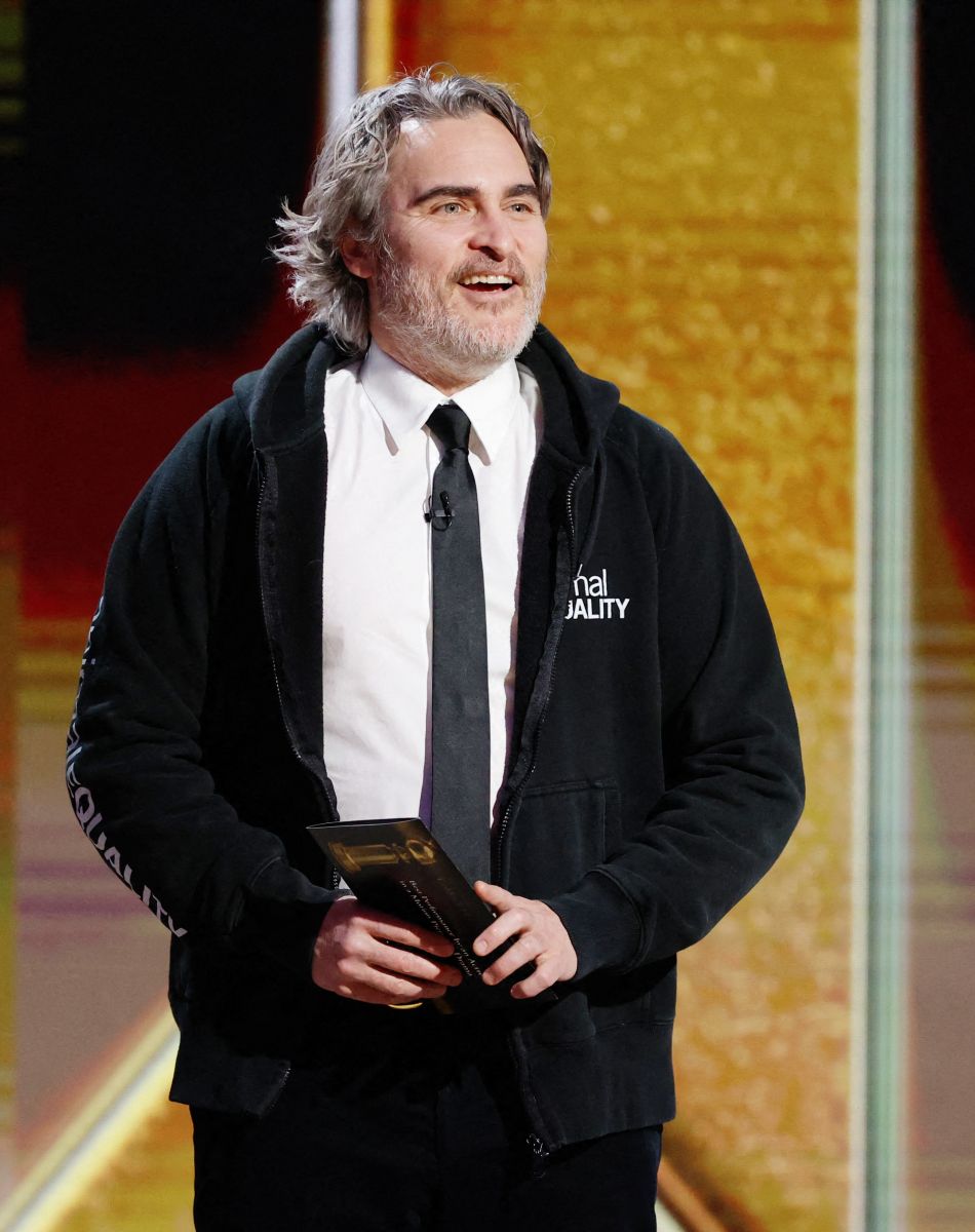 Joaquin Phoenix - 78ème cérémonie des Golden Globe Awards, le 28 février 2021.