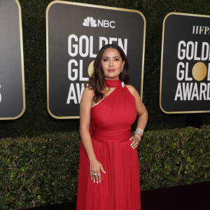 Salma Hayek - 78ème cérémonie des Golden Globe Awards, le 28 février 2021.
