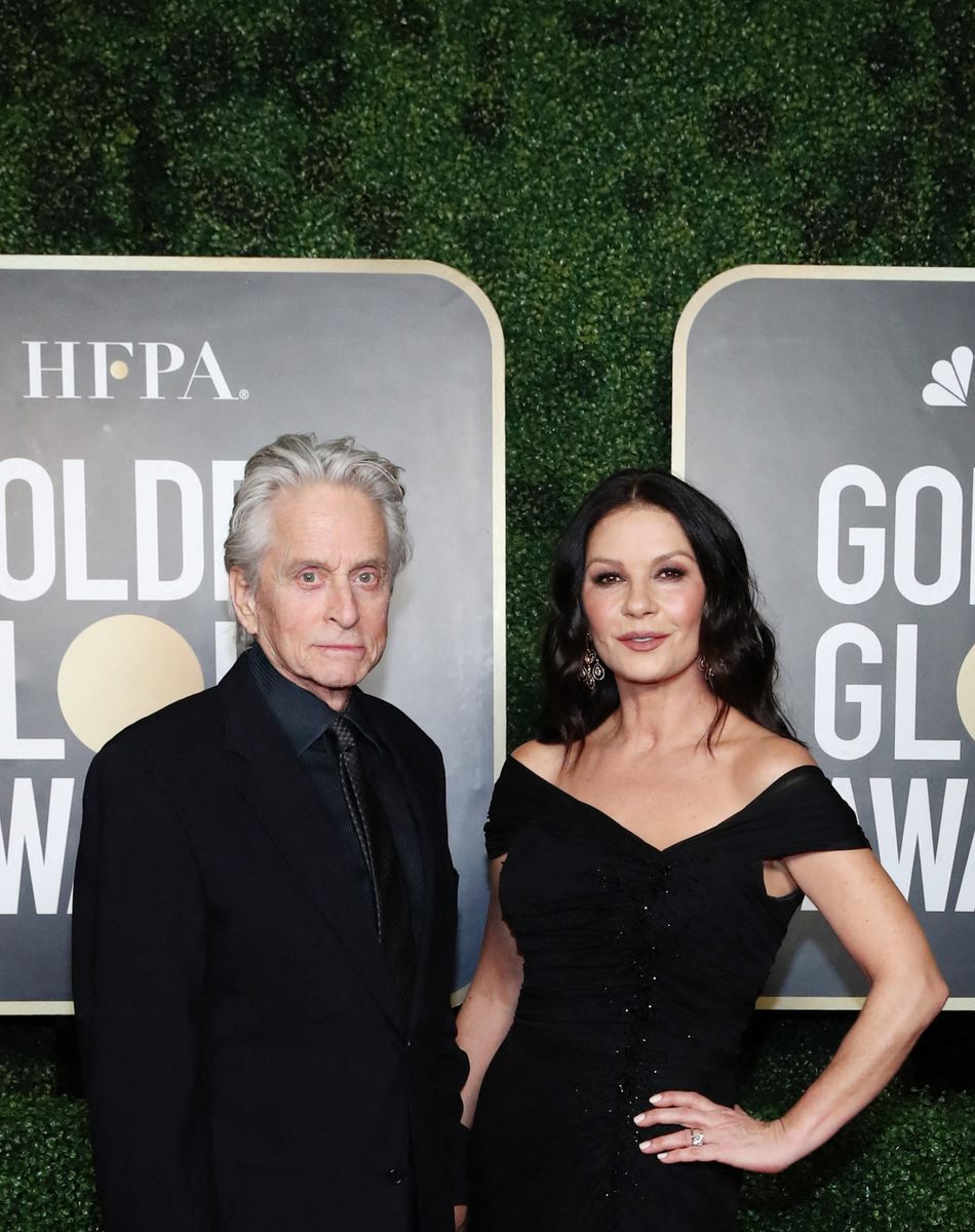 Michael Douglas et Catherine Zeta-Jones - 78ème cérémonie des Golden Globe Awards, le 28 février 2021.