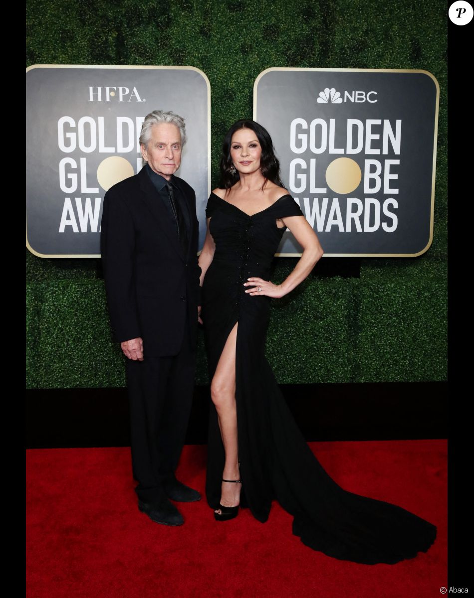 Michael Douglas et Catherine Zeta-Jones - 78ème cérémonie des Golden Globe Awards, le 28 février 2021.