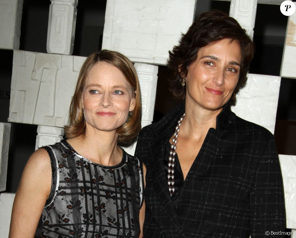 Jodie Foster et sa femme Alexandra Hedison au gala du musée Hammer à Los Angeles le 8 octobre 2016 © AdMedia via ZUMA Wire / Bestimage
