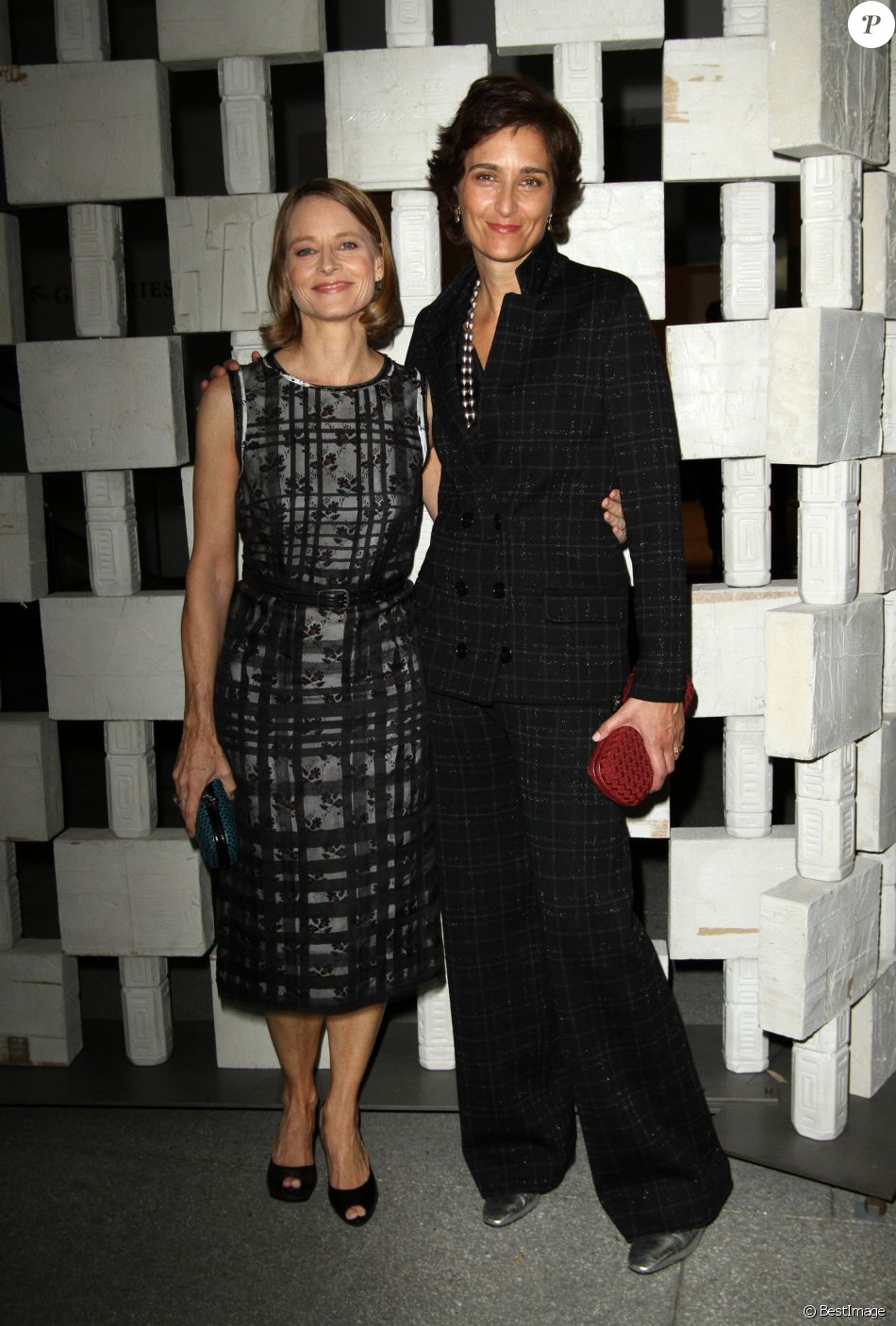 Jodie Foster et sa femme Alexandra Hedison au gala du musée Hammer à Los Angeles le 8 octobre 2016 © AdMedia via ZUMA Wire / Bestimage