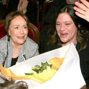 Annie Girardot et sa fille Giulia Salvatori le 12 février 2007 à Paris
