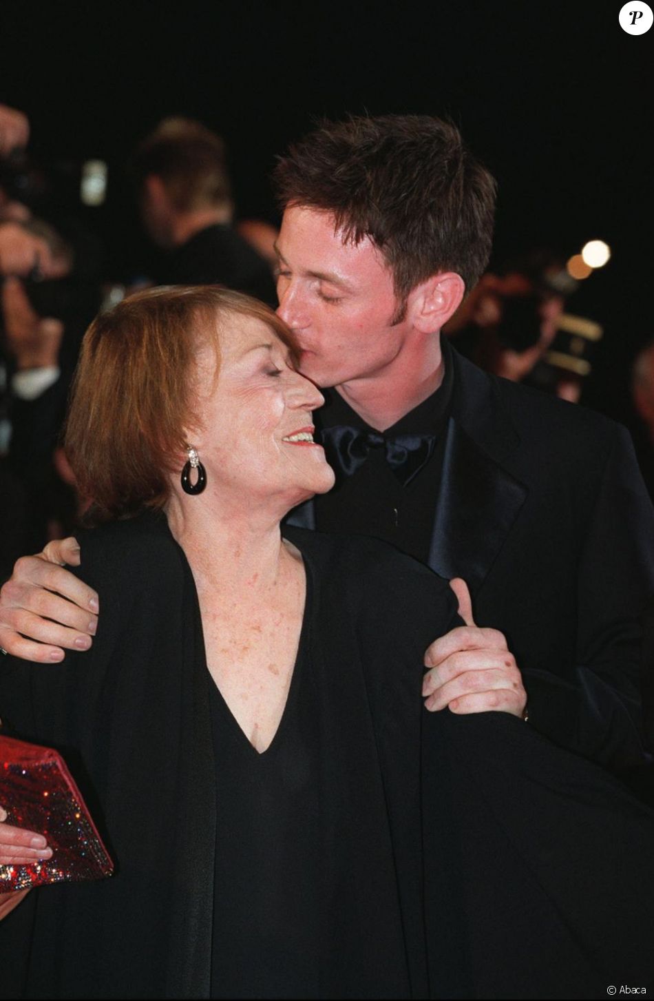 Annie Girardot et Benoît Magimel au festival de Cannes en 2001