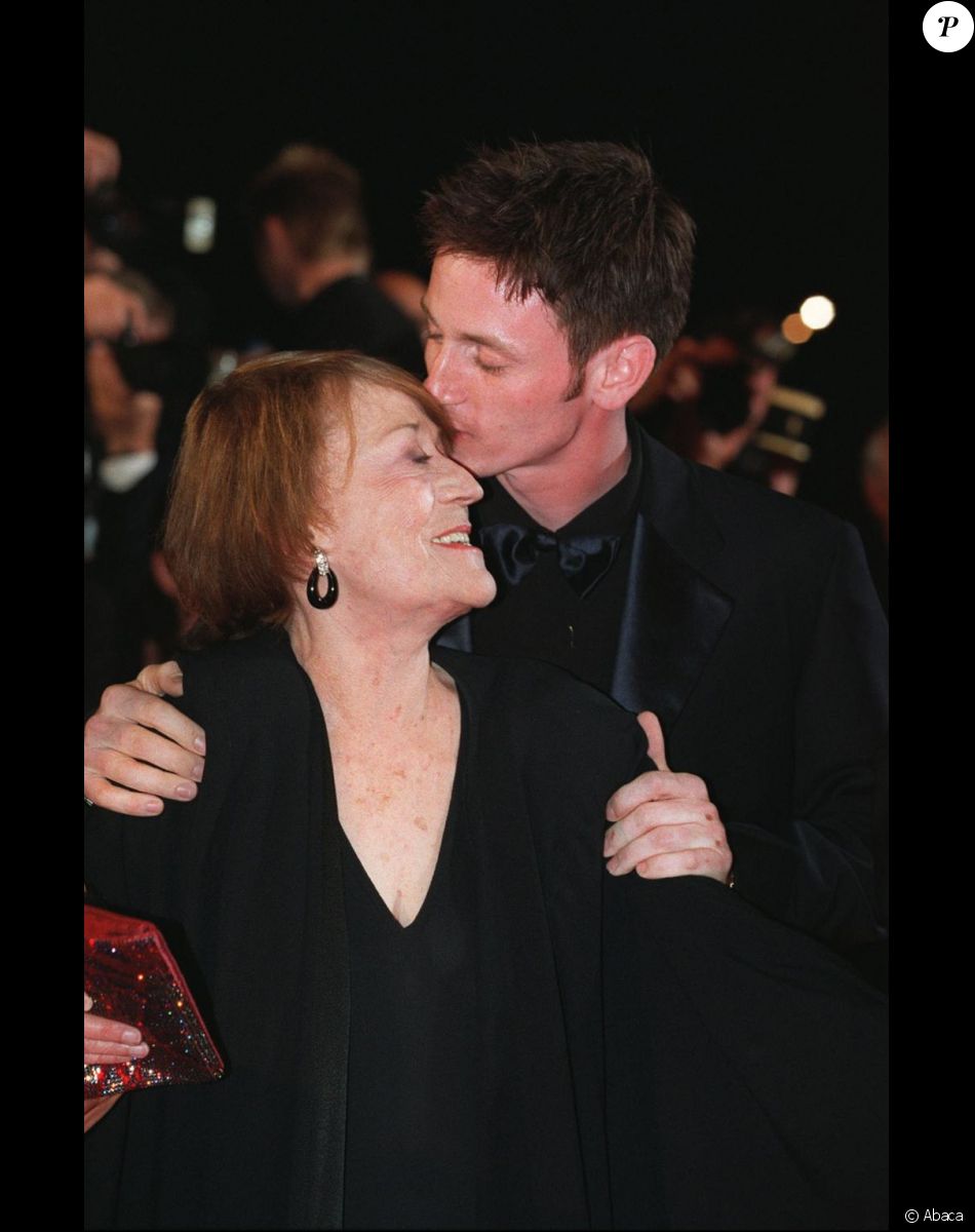 Annie Girardot et Benoît Magimel au festival de Cannes en 2001