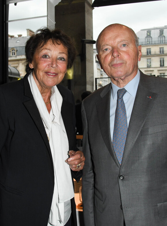 Exclusif - Jacques Toubon et sa femme Lise lors de la soirée d'inauguration de la brasserie Paul Bocuse dans l'hôtel du Louvre. Paris, le 12 septembre 2019. © Coadic Guirec/Bestimage
