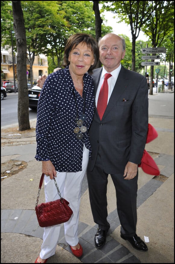 Jacques Toubon et sa femme Lise - Gala de la Fondation "Culture et diversité" au Théâtre du Rond-Point à Paris.