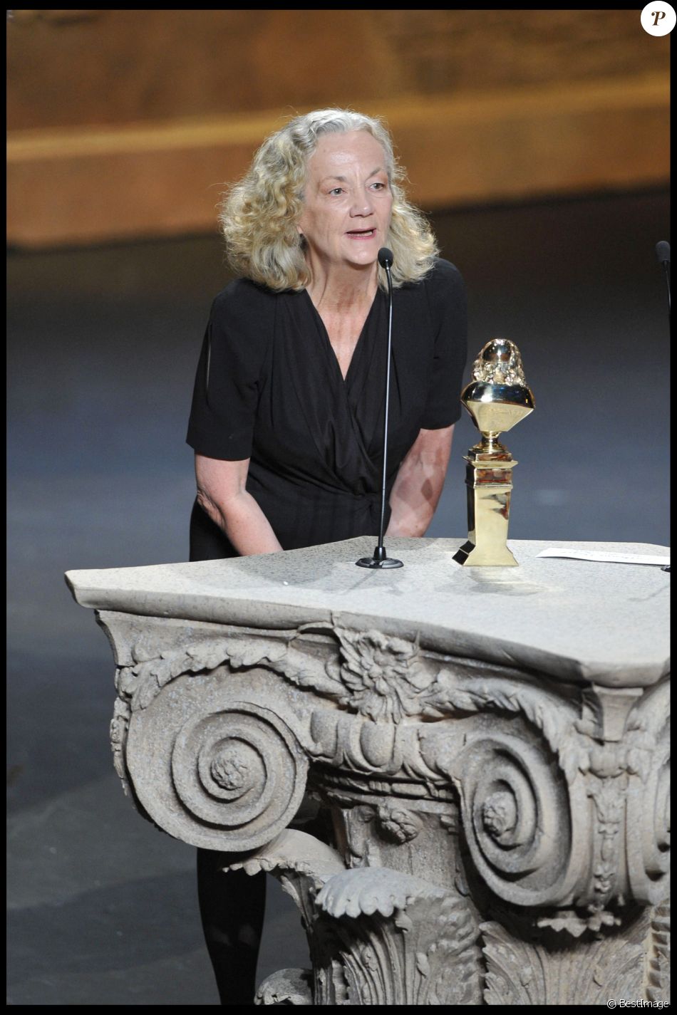 Catherine Hiegel aux Molières en 2011.