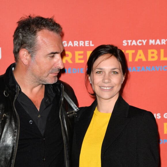 Jean Dujardin et sa compagne Nathalie Péchalat - Avant-première du film "Le Redoutable" au cinéma du Panthéon à Paris, France, le 11 septembre 2017. © Coadic Guirec/Bestimage 