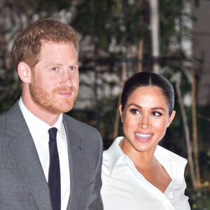 Le prince Harry, duc de Sussex, et Meghan Markle, enceinte, duchesse de Sussex, lors du cocktail d'accueil au Endeavour fund Awards au Drapers' Hall à Londres le 7 février 2019.