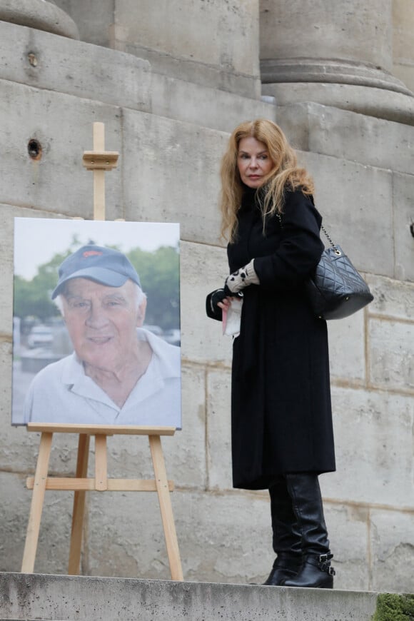 Cyrielle Clair - Arrivées à la messe hommage à Rémy Julienne en l'église Saint-Roch à Paris le 5 mars 2021.