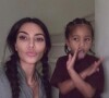 Kim Kardashian et son fils Saint sur Instagram.