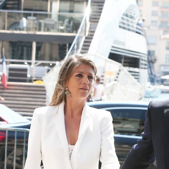 Exclusif - Arrivées à la mairie - Mariage de Benjamin Castaldi et Aurore Aleman à la mairie de Marseille, le 27 août 2016. © Jacovides-Moreau/Bestimage