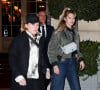 Exclusif - La chanteuse Angèle et Marie Papillon à la sortie de l'hôtel Ritz à Paris en marge de la fashion week prêt-à-porter automne-hiver