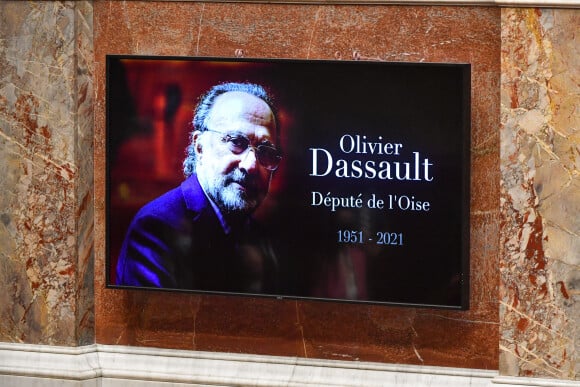 Hommage à l'Assemblée nationale à Olivier Dassault, décédé dimanche dans un crash d'hélicoptère, par les députés et le gouvernement. Le 9 mars 2021 © Lionel Urman / Bestimage