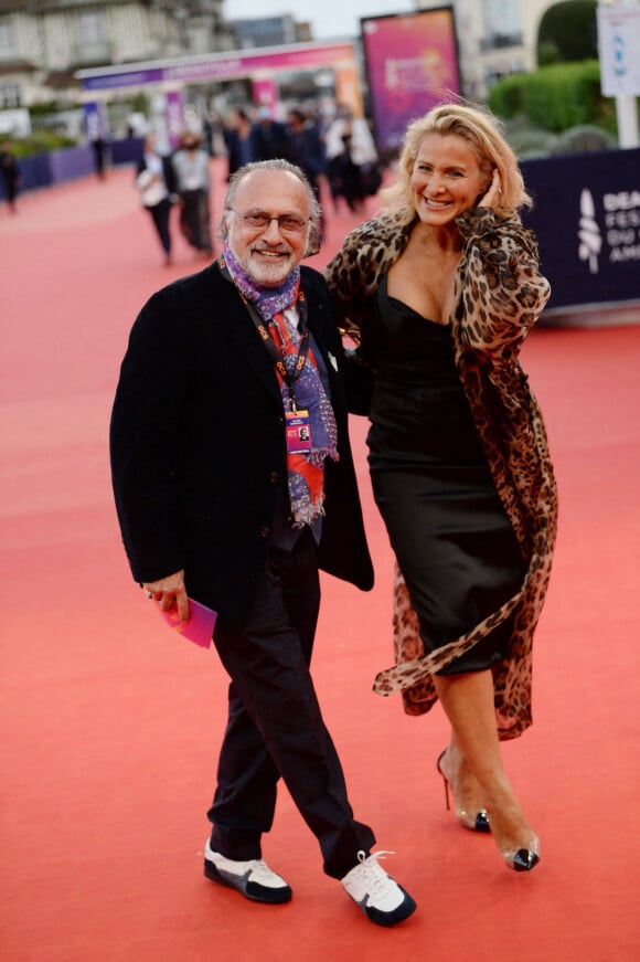 Olivier Dassault et sa femme Natacha Nikolajevic à la première de "ADN" lors du 46ème Festival du Cinéma Américain de Deauville, le 11 septembre 2020. © Rachid Bellak/Bestimage