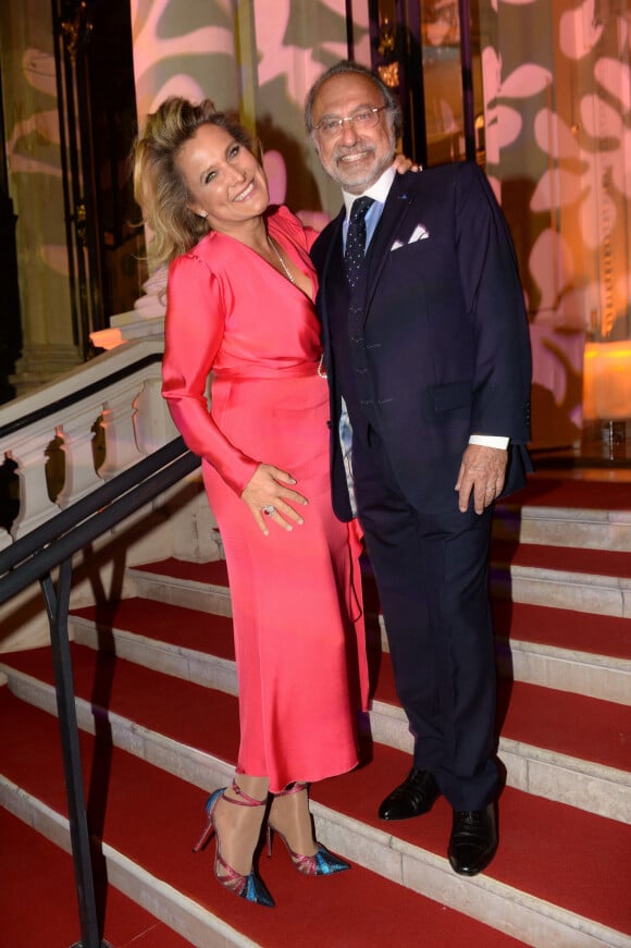 Exclusif - Olivier Dassault et sa femme Natacha Nikolajevic-Dassault lors de la soirée de gala au profit de la fondation Pompidou à l'hôtel Marcel Dassault à Paris, France, le 28 mars 2019.  © Rachid Bellak-LMS/Bestimage